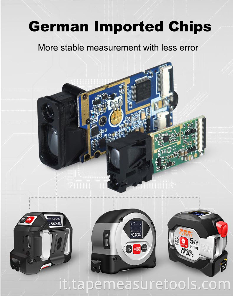 Telemetro laser a distanza laser a infrarossi di buona qualità 40 m / 50 m / 60 m con certificazione CE, FCC, REACH